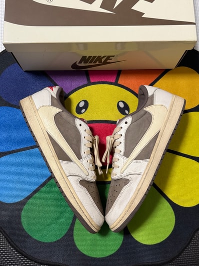 Travis Scott × Nike Air Jordan 1 Low OG SP "Reverse Mocha/Sail and Ridgerock"