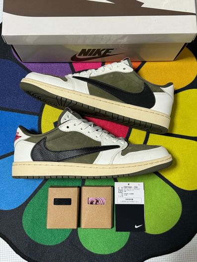 Travis Scott × Nike Air Jordan 1 Low OG SP "Reverse Olive"