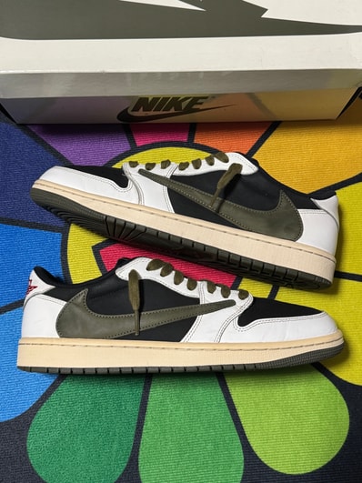 Travis Scott × Nike Women's Air Jordan 1 Low OG "Medium Olive"