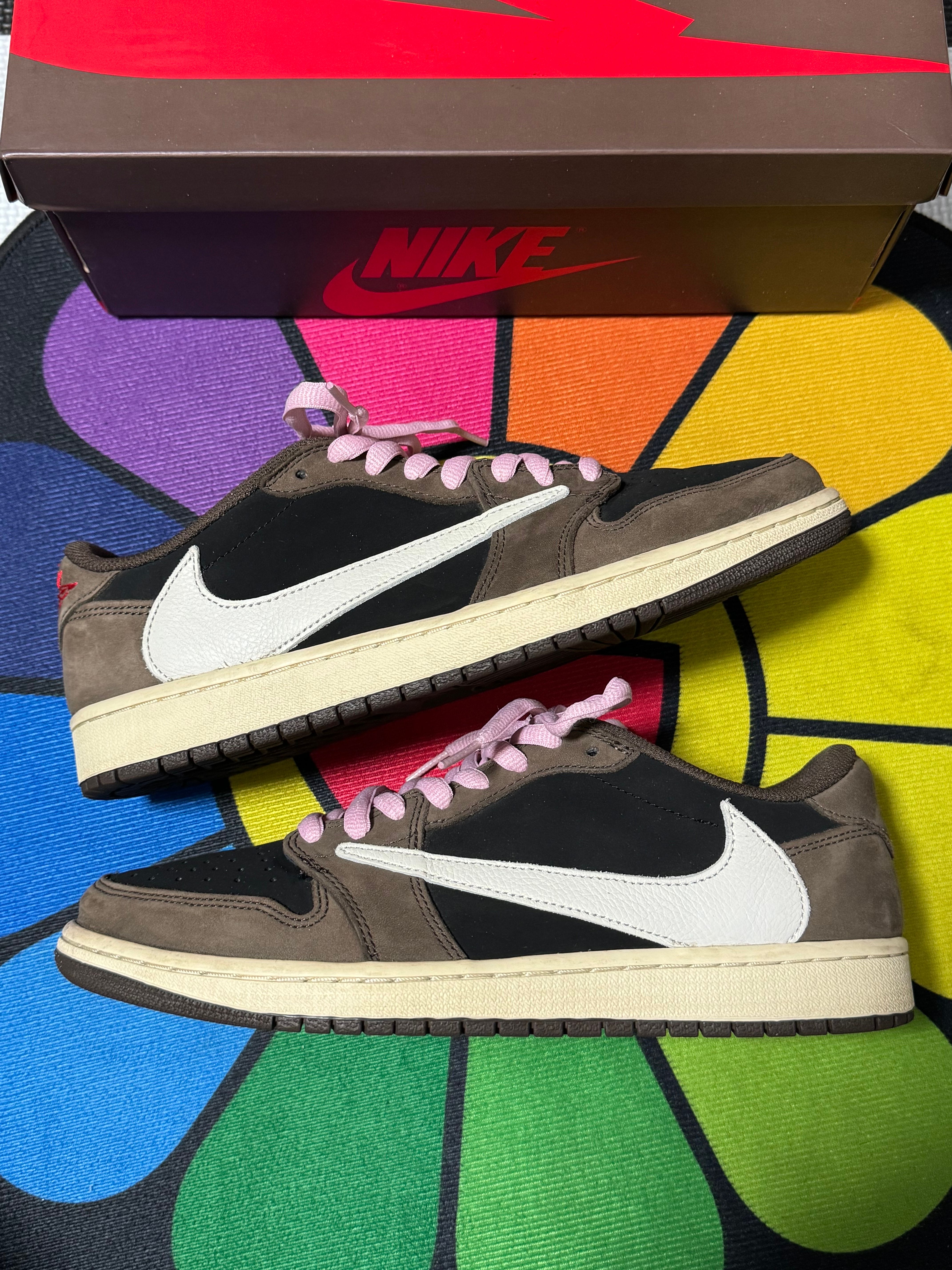 Travis Scott × Nike Air Jordan 1 Low OG SP-T "Black/Dark Mocha"
