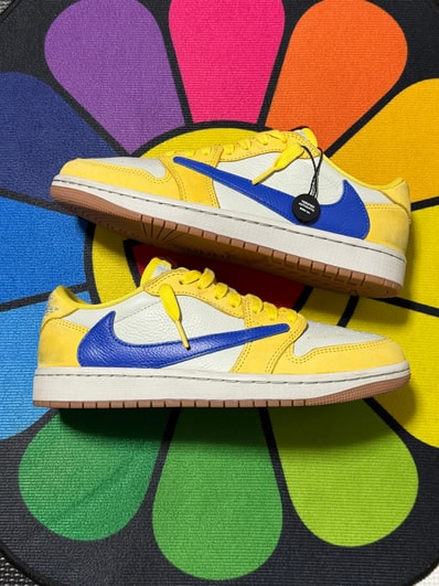 Travis Scott × Nike Women's Air Jordan 1 Retro Low OG "Canary"