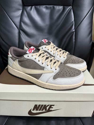 Travis Scott × Nike Air Jordan 1 Low OG SP "Reverse Mocha/Sail and Ridgerock"