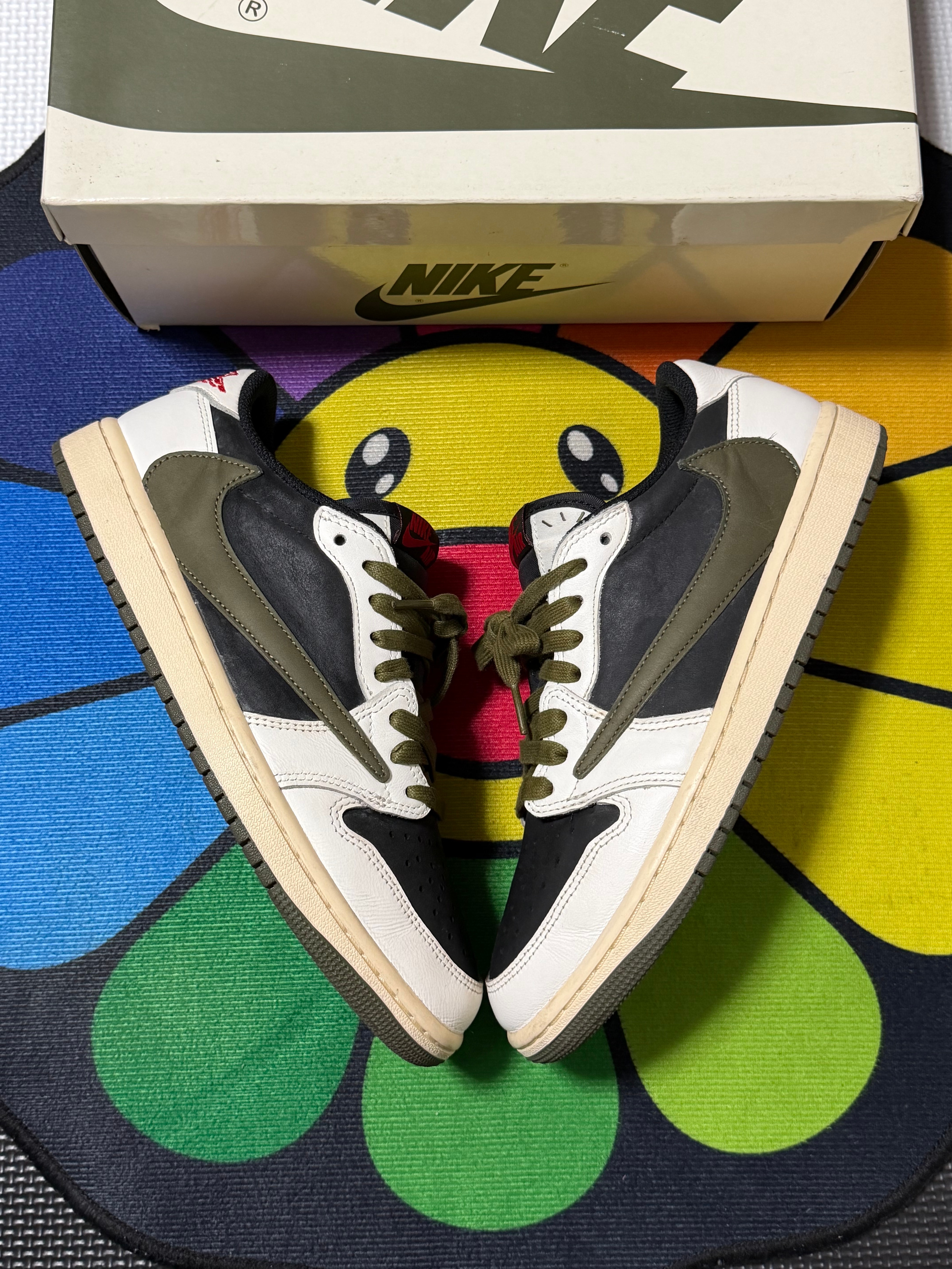 Travis Scott × Nike Women's Air Jordan 1 Low OG "Medium Olive"