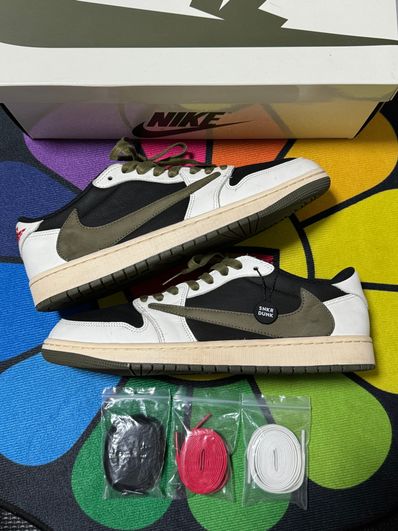 Travis Scott × Nike Women's Air Jordan 1 Low OG "Medium Olive"