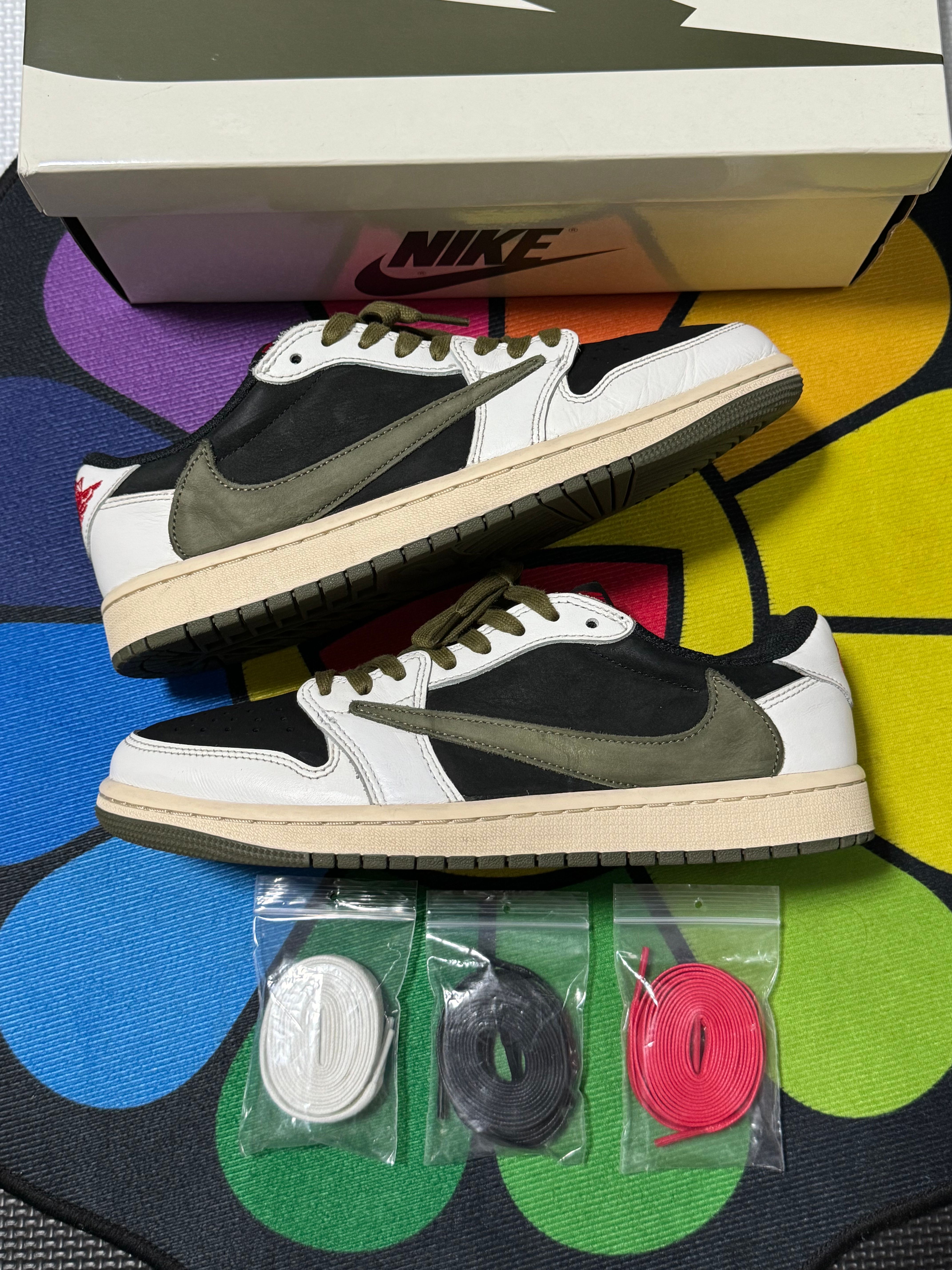 Travis Scott × Nike Women's Air Jordan 1 Low OG "Medium Olive"
