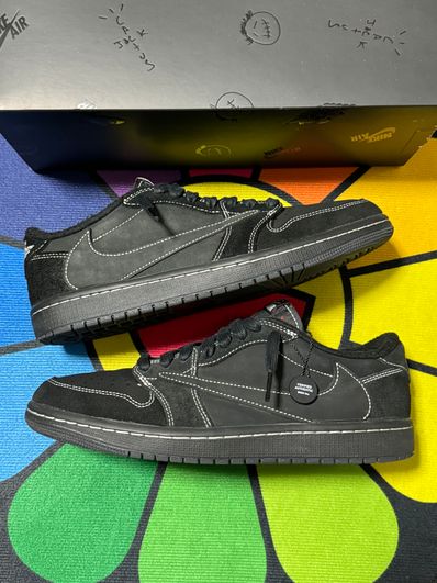Travis Scott × Nike Air Jordan 1 Low OG SP "Black Phantom"