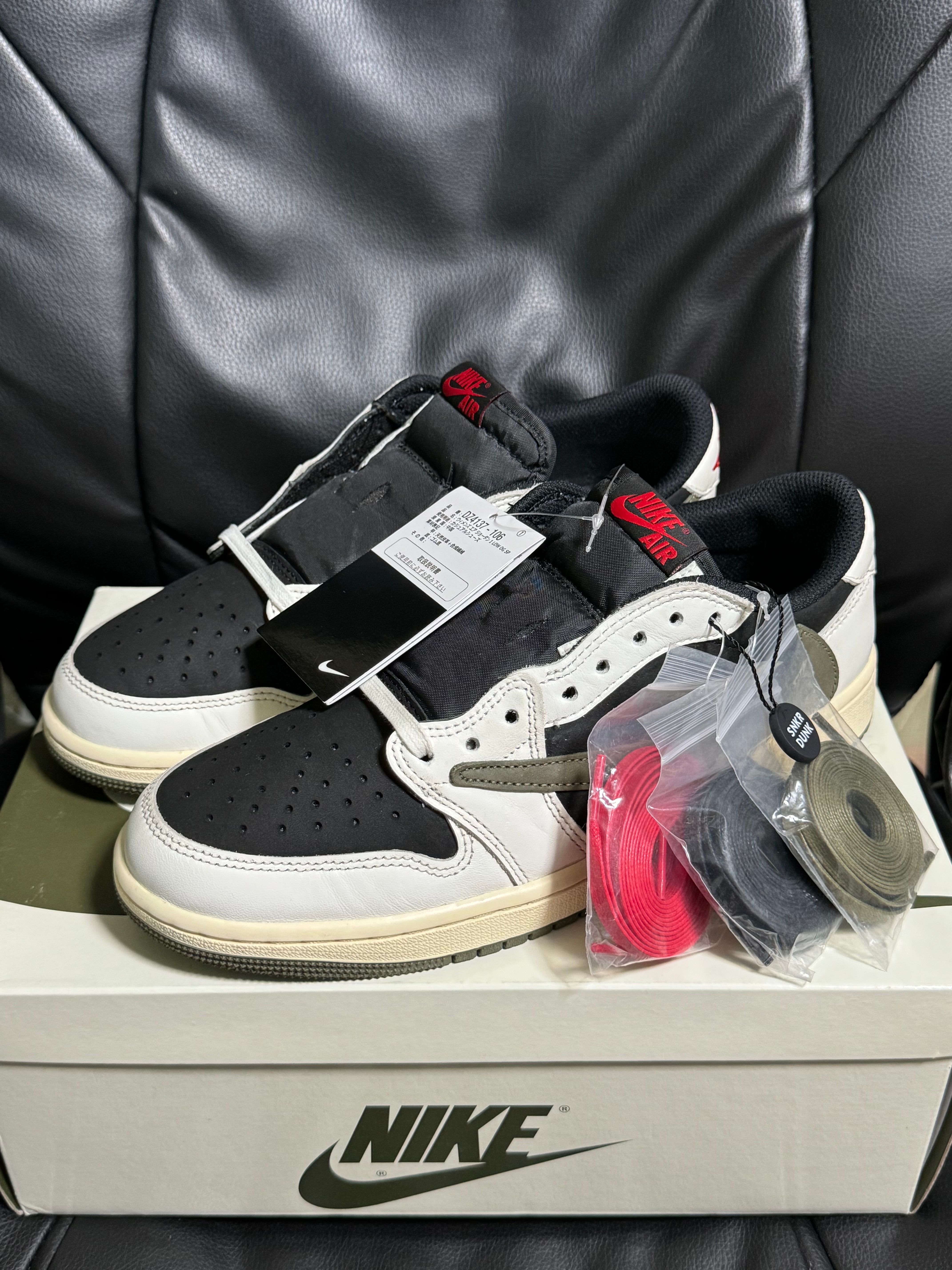 Travis Scott × Nike Women's Air Jordan 1 Low OG "Medium Olive"