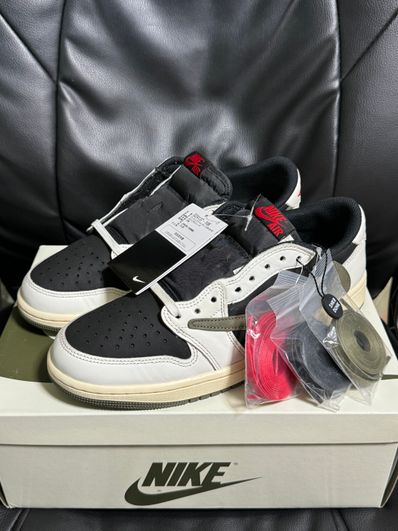 Travis Scott × Nike Women's Air Jordan 1 Low OG "Medium Olive"