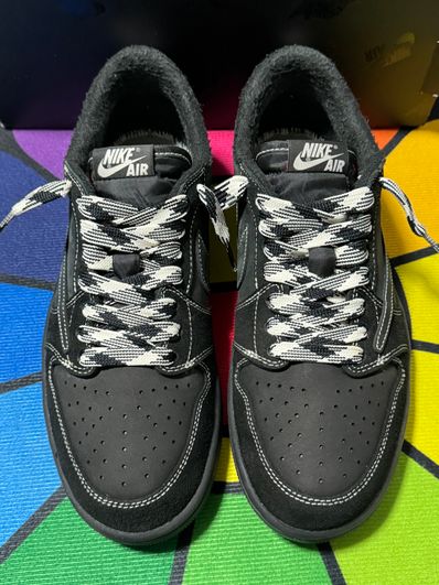 Travis Scott × Nike Air Jordan 1 Low OG SP "Black Phantom"