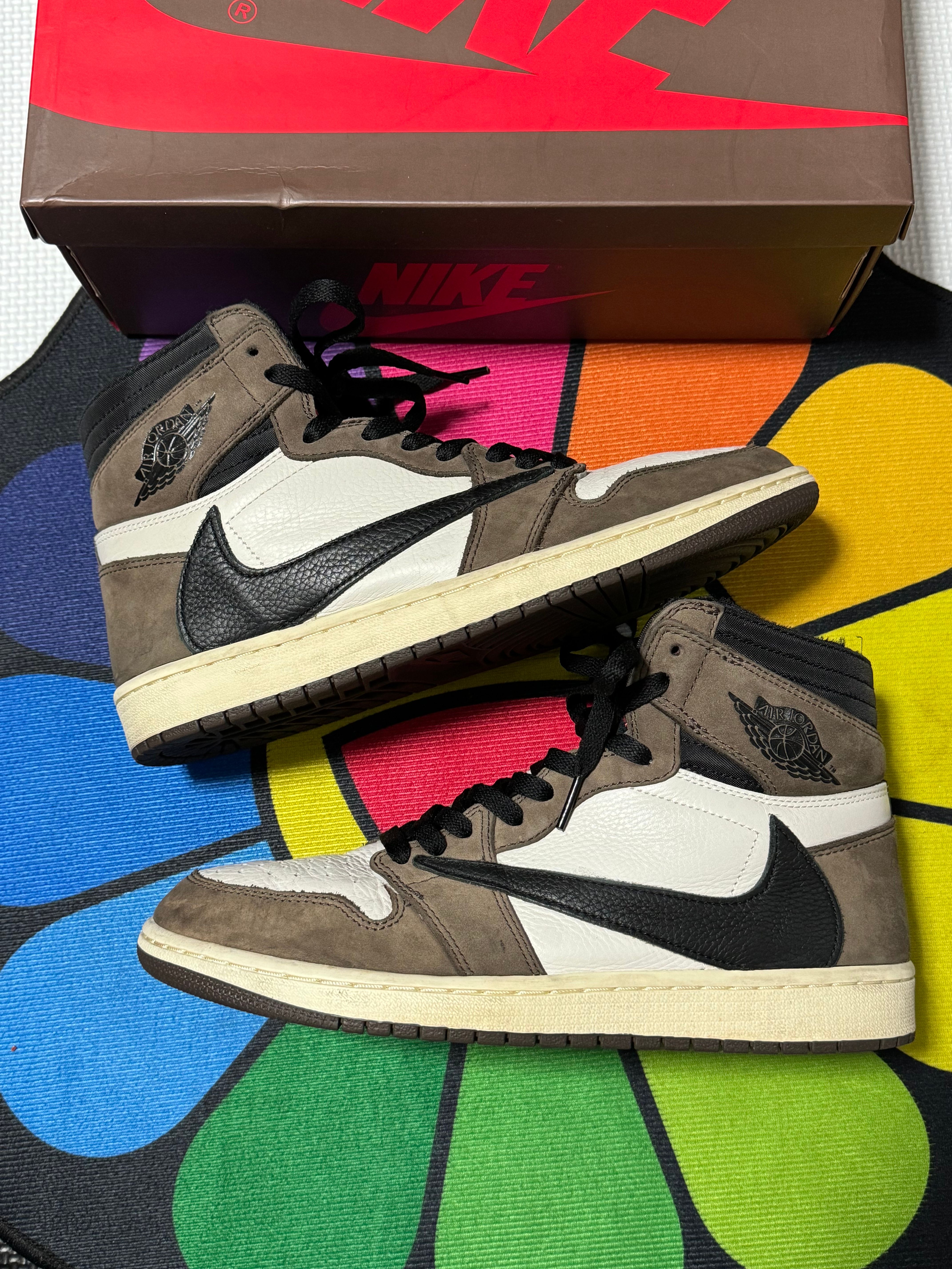 Travis Scott × Nike Air Jordan 1 Retro High OG TS SP "Sail/Dark Mocha"