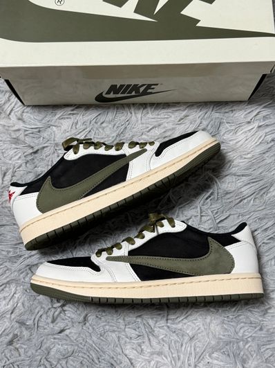 Travis Scott × Nike Women's Air Jordan 1 Low OG "Medium Olive"