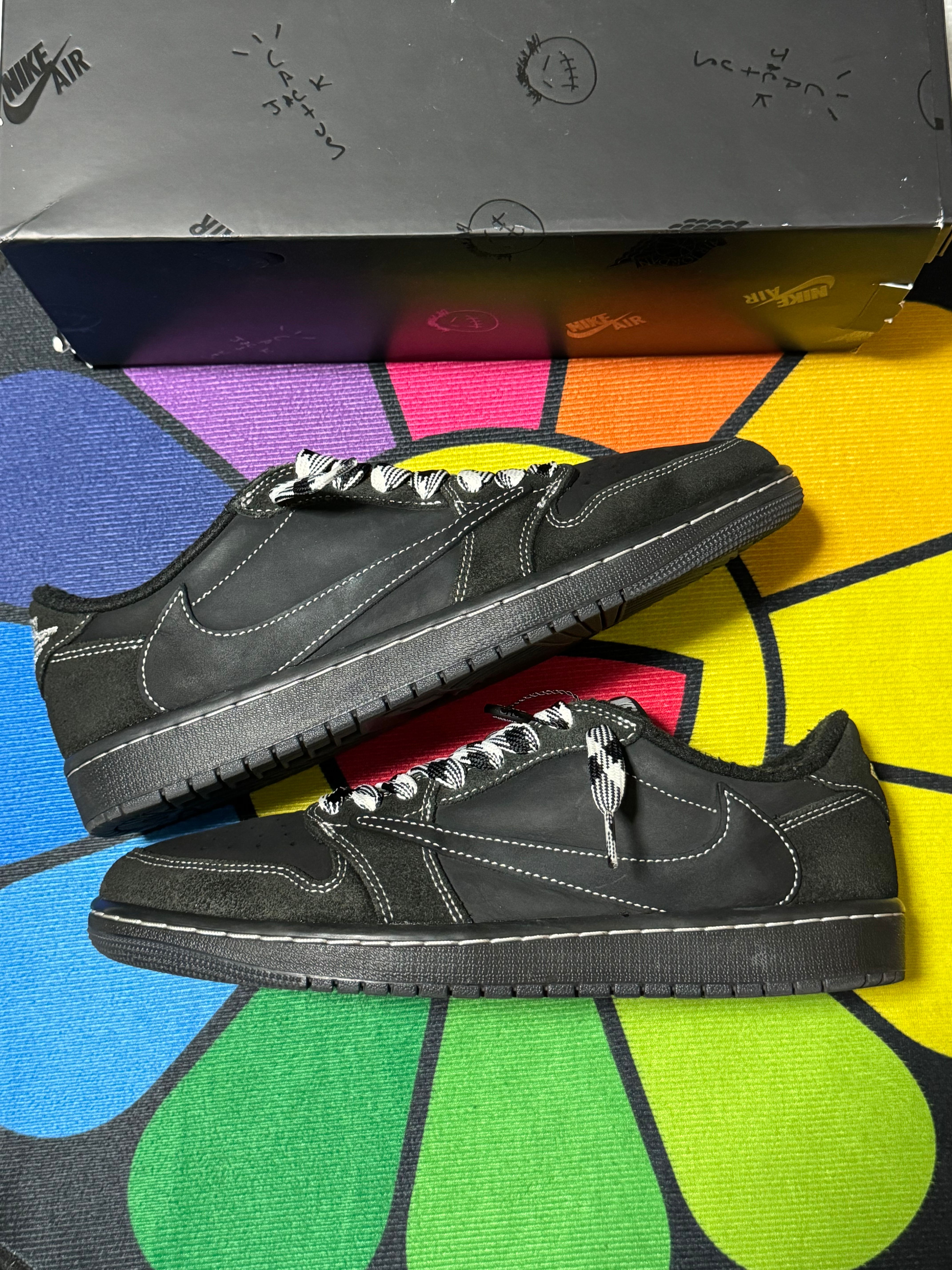 Travis Scott × Nike Air Jordan 1 Low OG SP "Black Phantom"