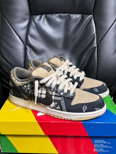 Travis Scott × Nike SB Dunk Low "Black/Parachute Beige"