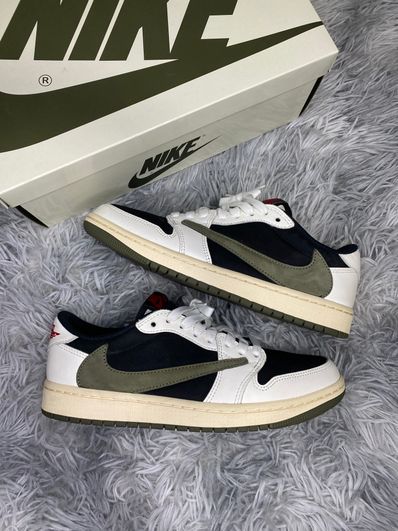 Travis Scott × Nike Women's Air Jordan 1 Low OG "Medium Olive"