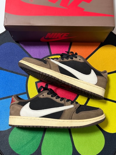 Travis Scott × Nike Air Jordan 1 Low OG SP-T "Black/Dark Mocha"