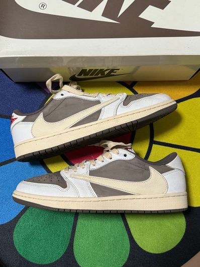 Travis Scott × Nike Air Jordan 1 Low OG SP "Reverse Mocha/Sail and Ridgerock"