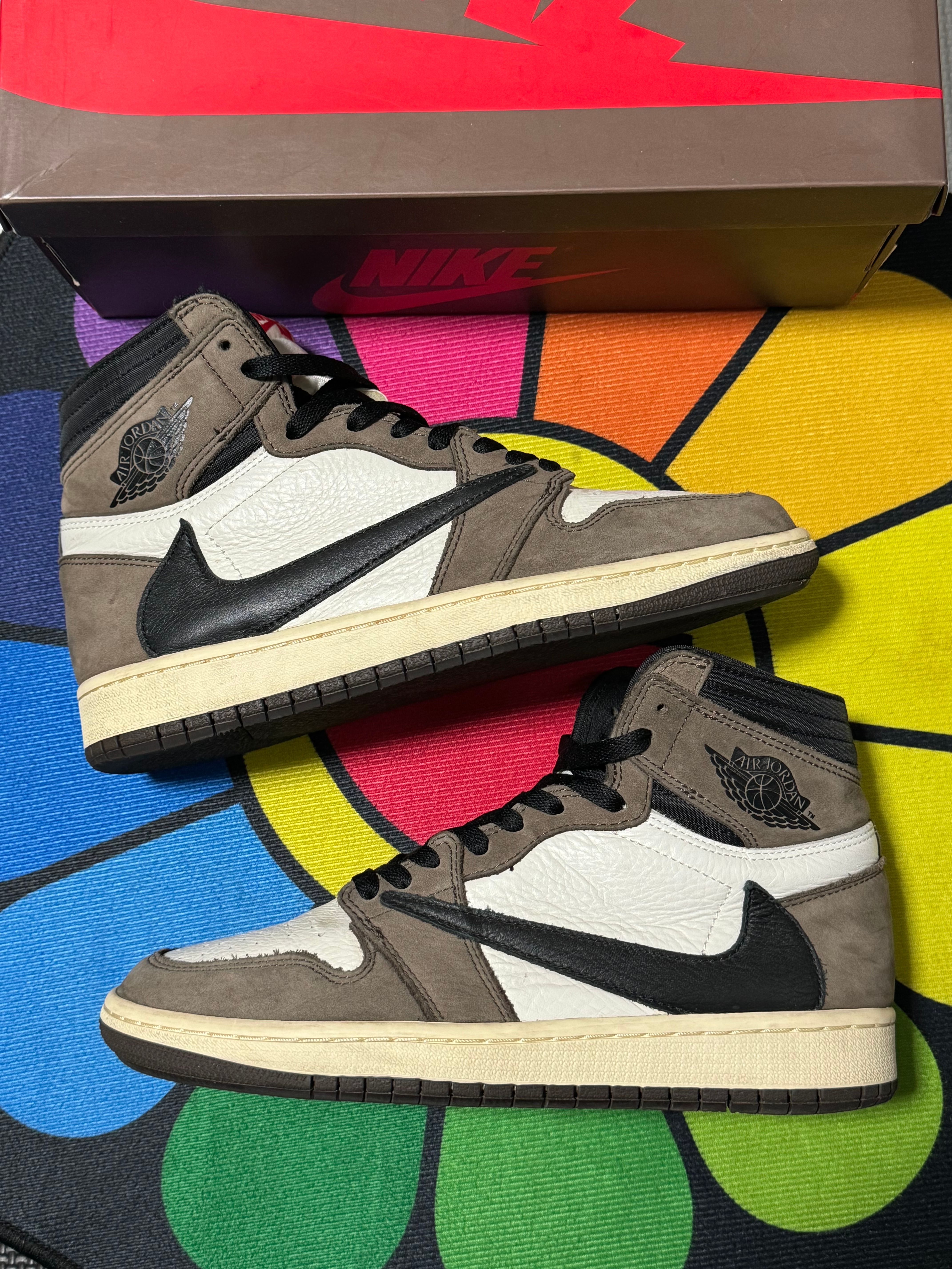 Travis Scott × Nike Air Jordan 1 Retro High OG TS SP "Sail/Dark Mocha"