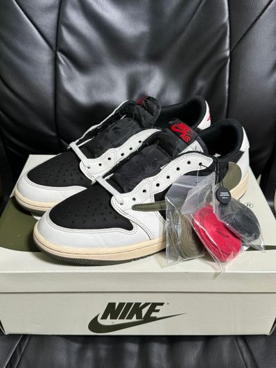 Travis Scott × Nike Women's Air Jordan 1 Low OG "Medium Olive"