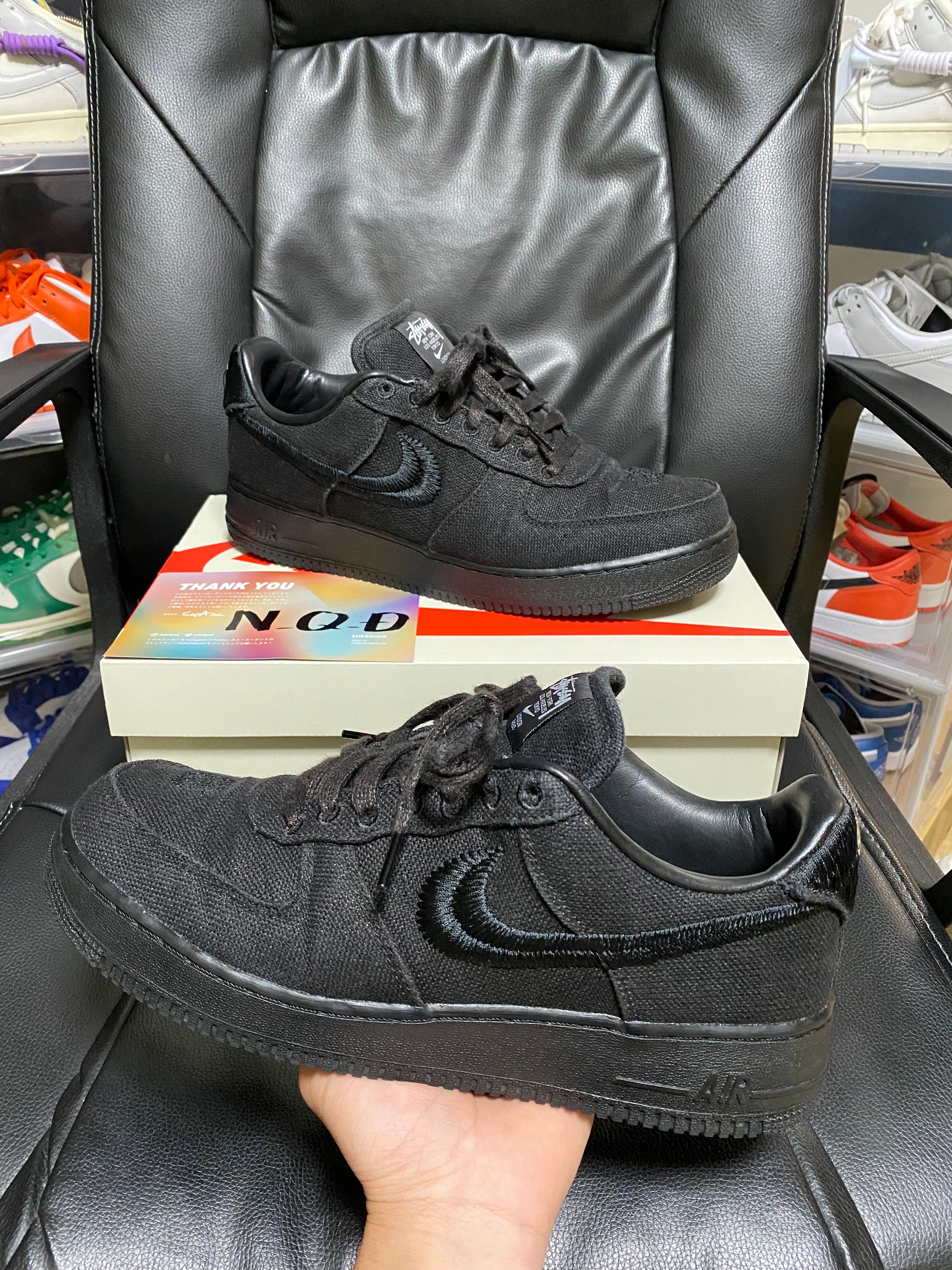 Stussy × Nike Air Force 1 Low "Triple Black"