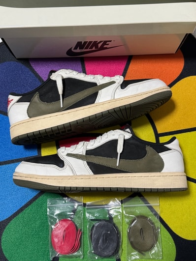 Travis Scott × Nike Women's Air Jordan 1 Low OG "Medium Olive"