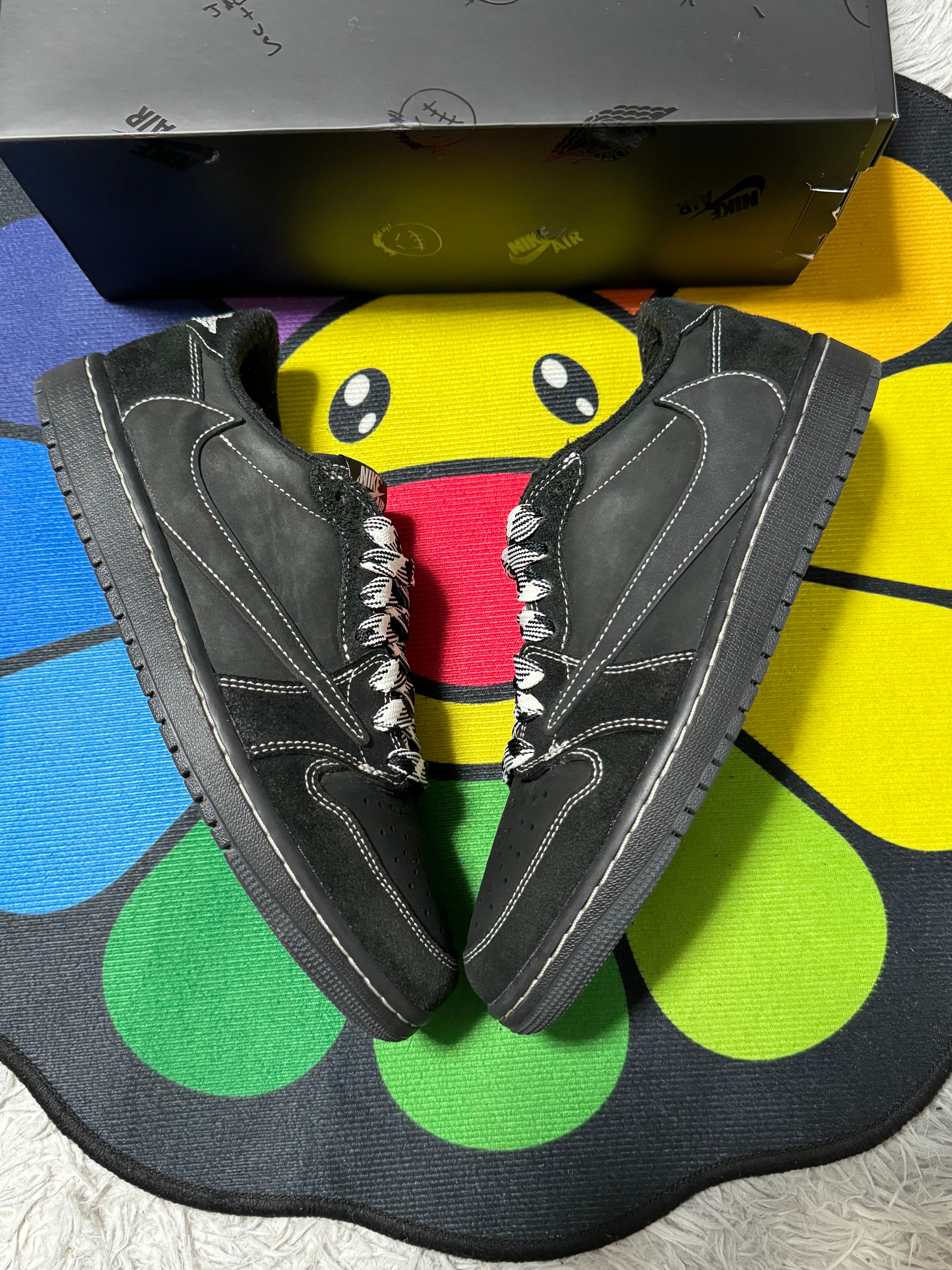 Travis Scott × Nike Air Jordan 1 Low OG SP "Black Phantom"