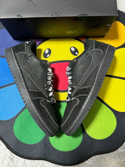 Travis Scott × Nike Air Jordan 1 Low OG SP "Black Phantom"