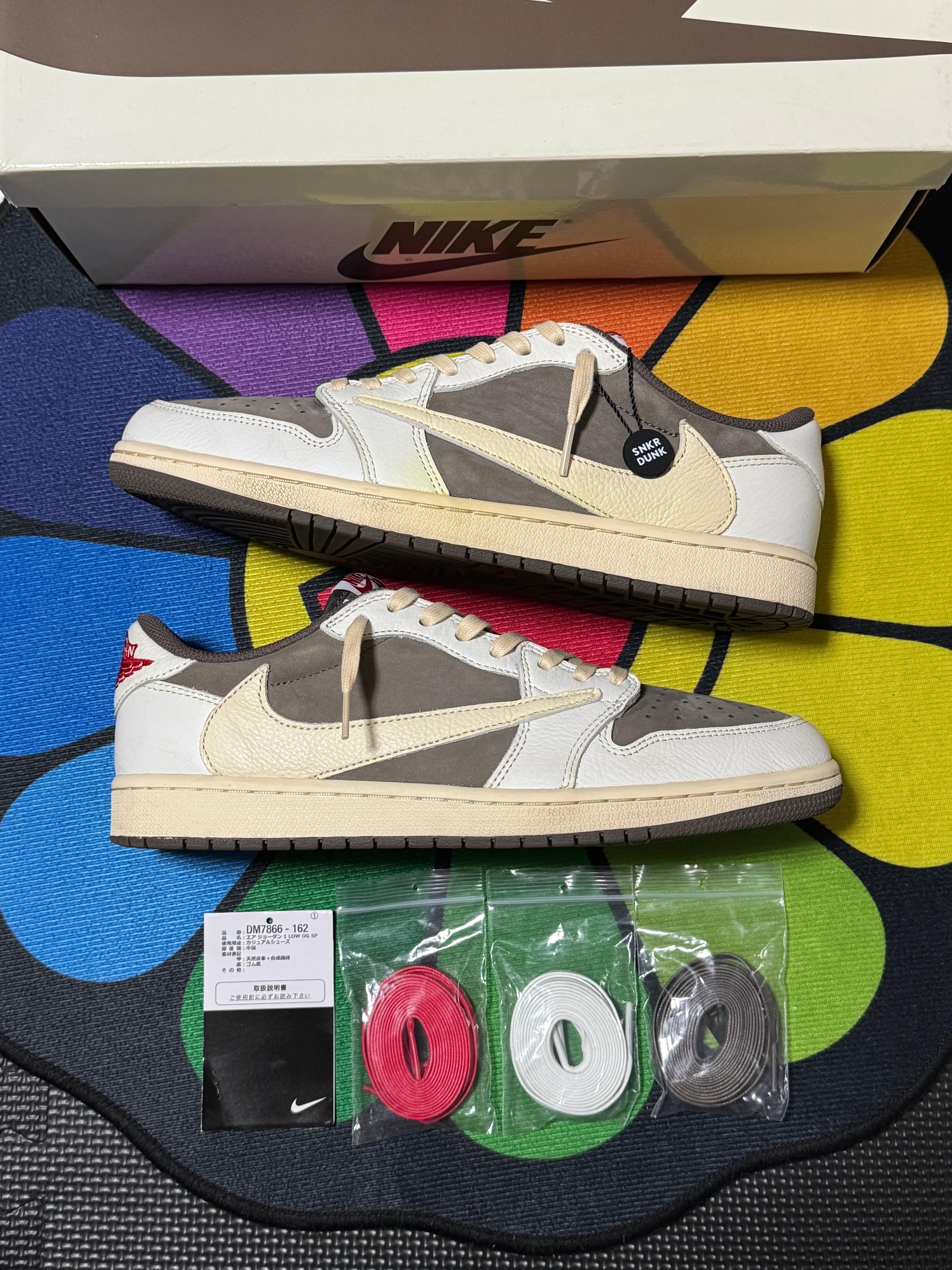 Travis Scott × Nike Air Jordan 1 Low OG SP "Reverse Mocha/Sail and Ridgerock"