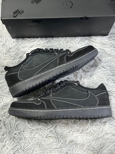 Travis Scott × Nike Air Jordan 1 Low OG SP "Black Phantom"