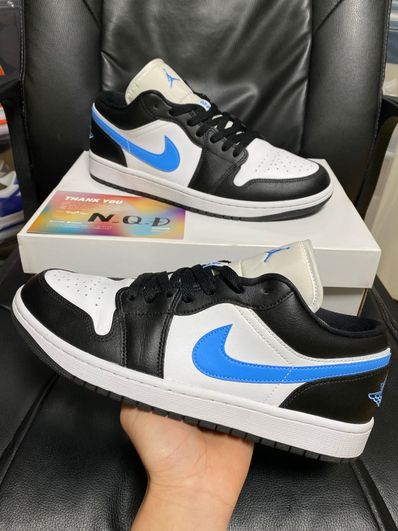 Nike Women's Air Jordan 1 Low "Black/University Blue"