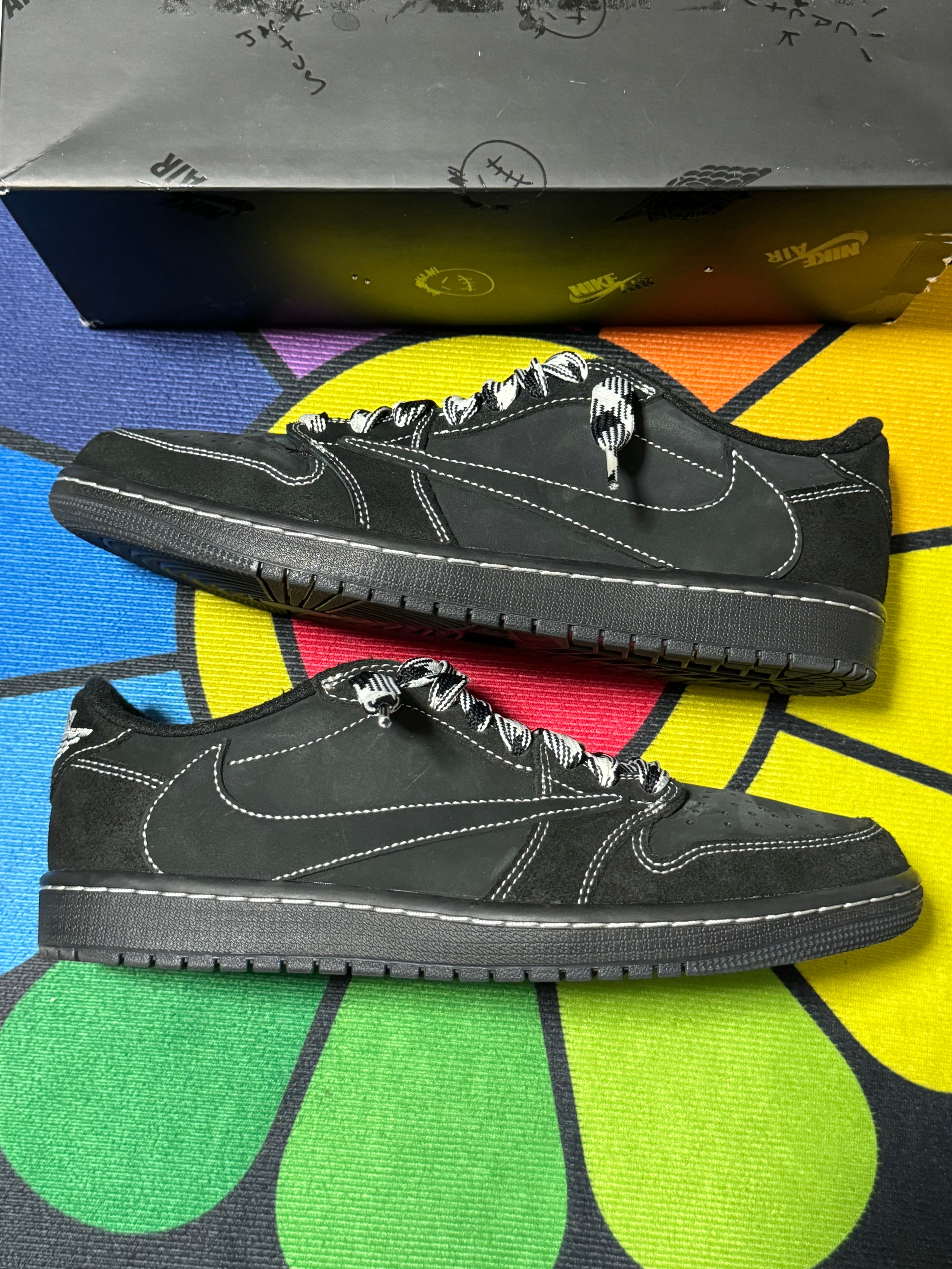 Travis Scott × Nike Air Jordan 1 Low OG SP "Black Phantom"