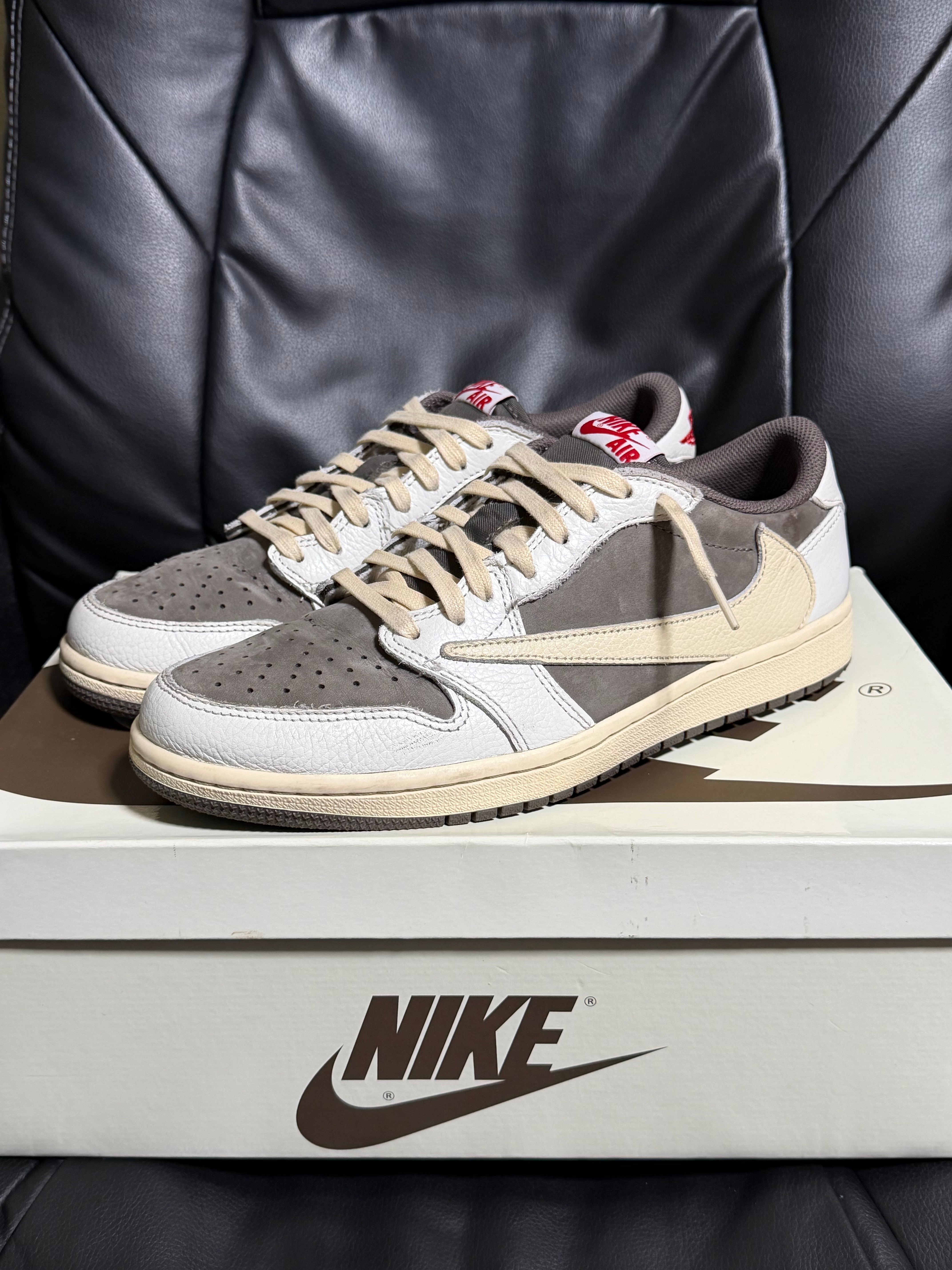 Travis Scott × Nike Air Jordan 1 Low OG SP "Reverse Mocha/Sail and Ridgerock"