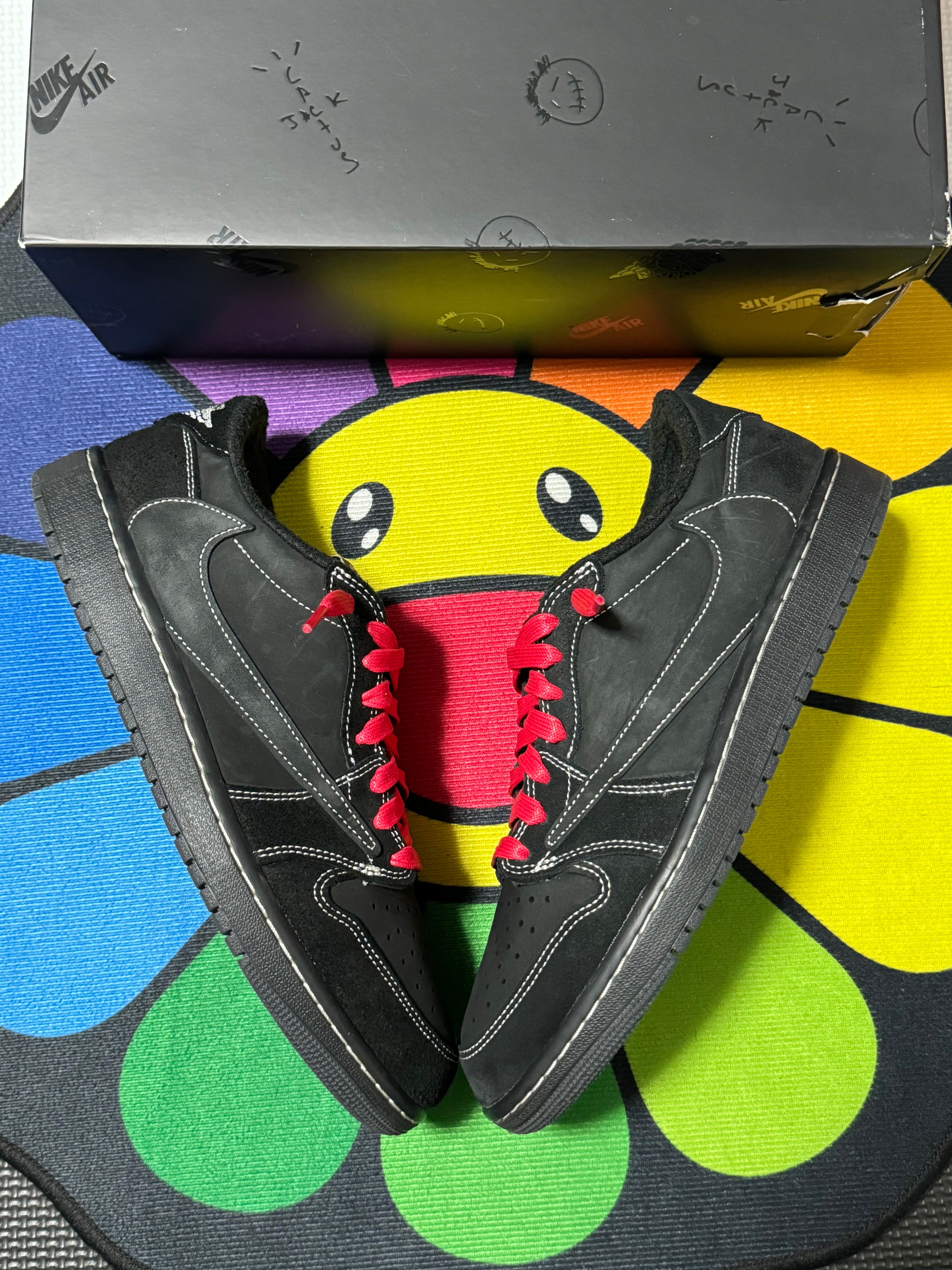 Travis Scott × Nike Air Jordan 1 Low OG SP "Black Phantom"