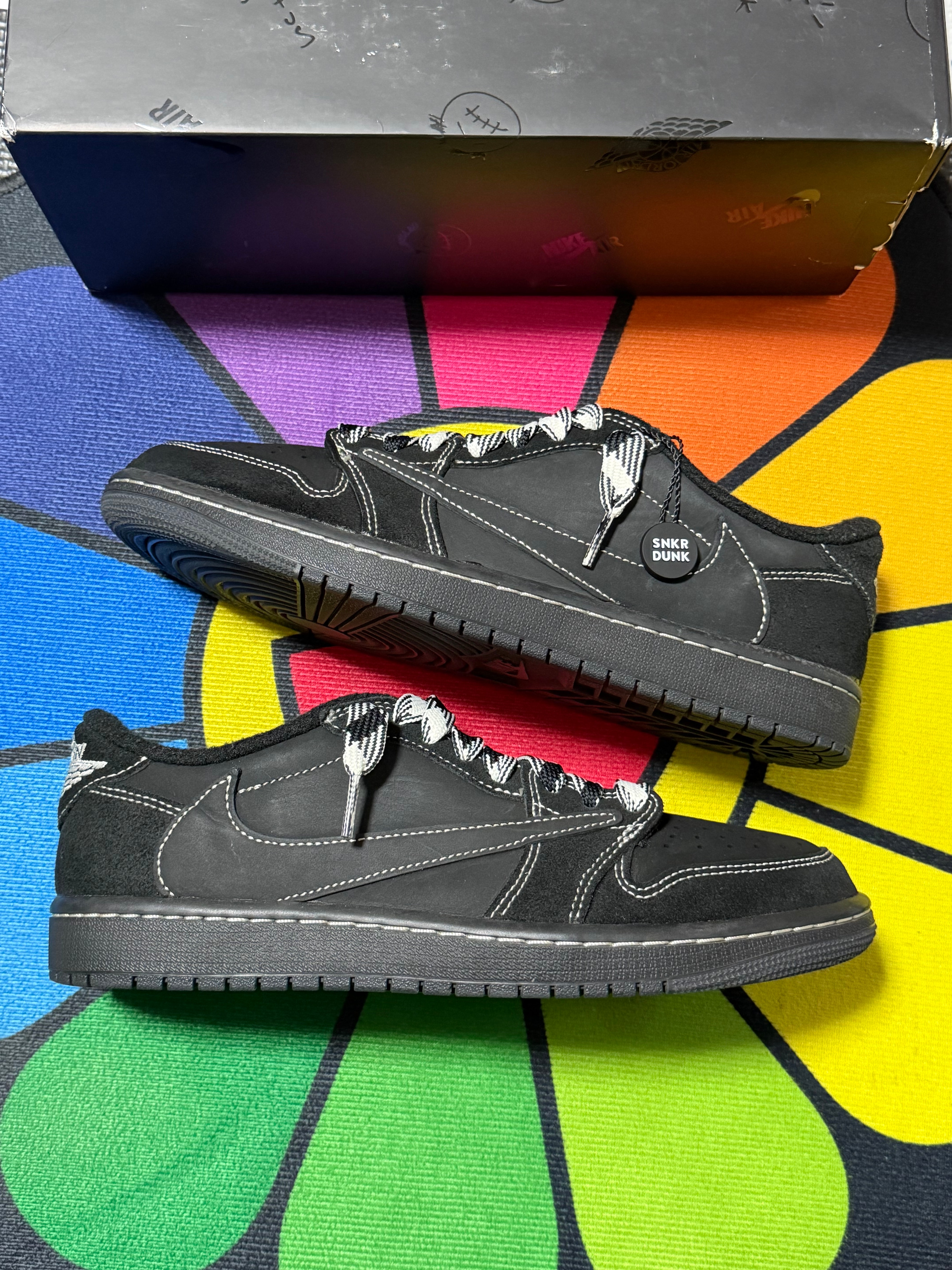 Travis Scott × Nike Air Jordan 1 Low OG SP "Black Phantom"