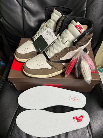 Travis Scott × Nike Air Jordan 1 Retro High OG TS SP "Sail/Dark Mocha"