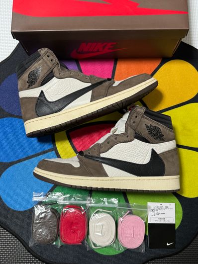 Travis Scott × Nike Air Jordan 1 Retro High OG TS SP "Sail/Dark Mocha"