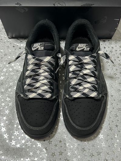 Travis Scott × Nike Air Jordan 1 Low OG SP "Black Phantom"