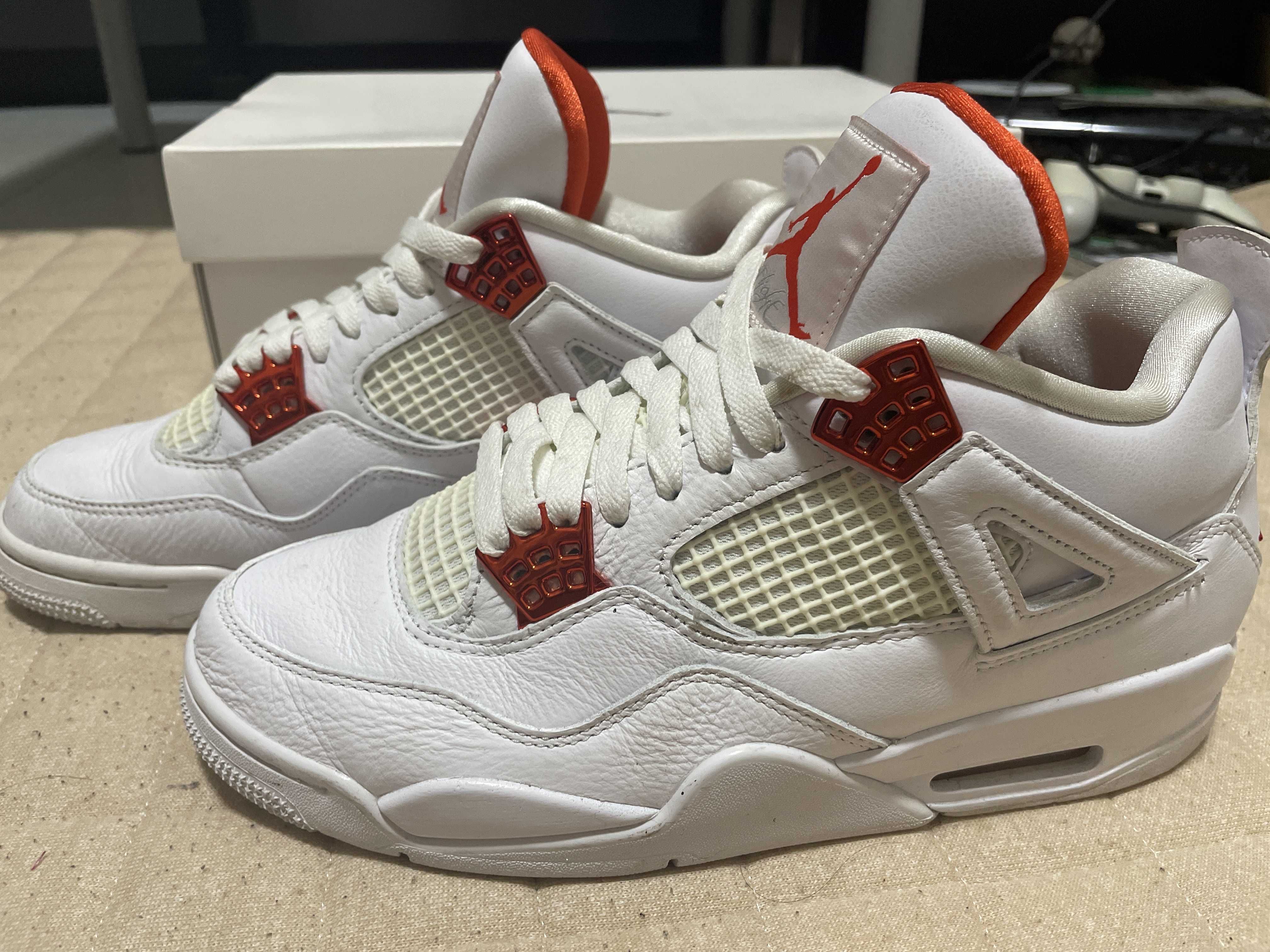 Nike Air Jordan 4 Retro "White/Team Orange"