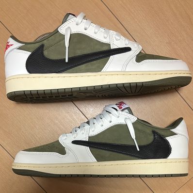 Travis Scott × Nike Air Jordan 1 Low OG SP "Reverse Olive"