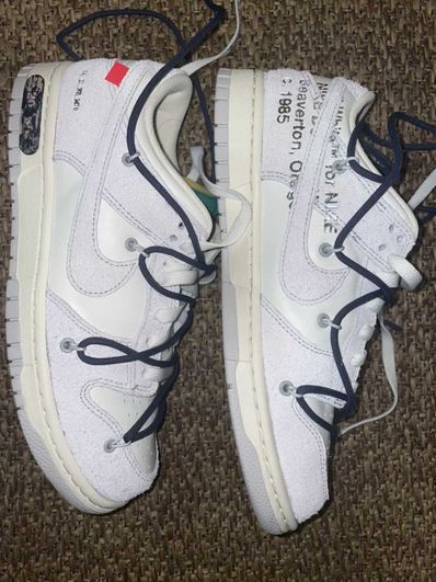 Off-White × Nike Dunk Low "Sail/Neutral Grey/Gridiron"