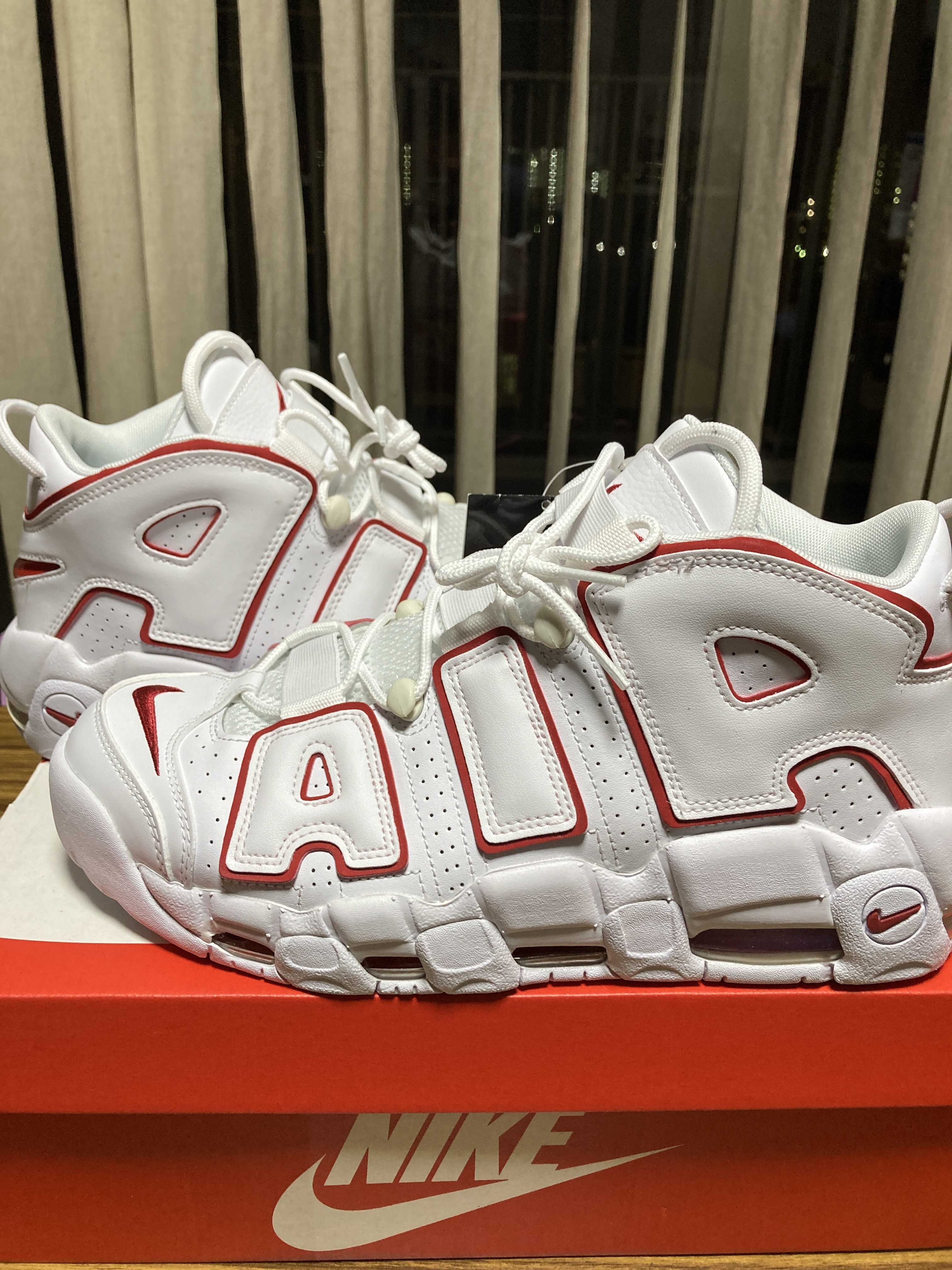NIKE AIR MORE UPTEMPO "WHITE/VARSITY RED" (2021)