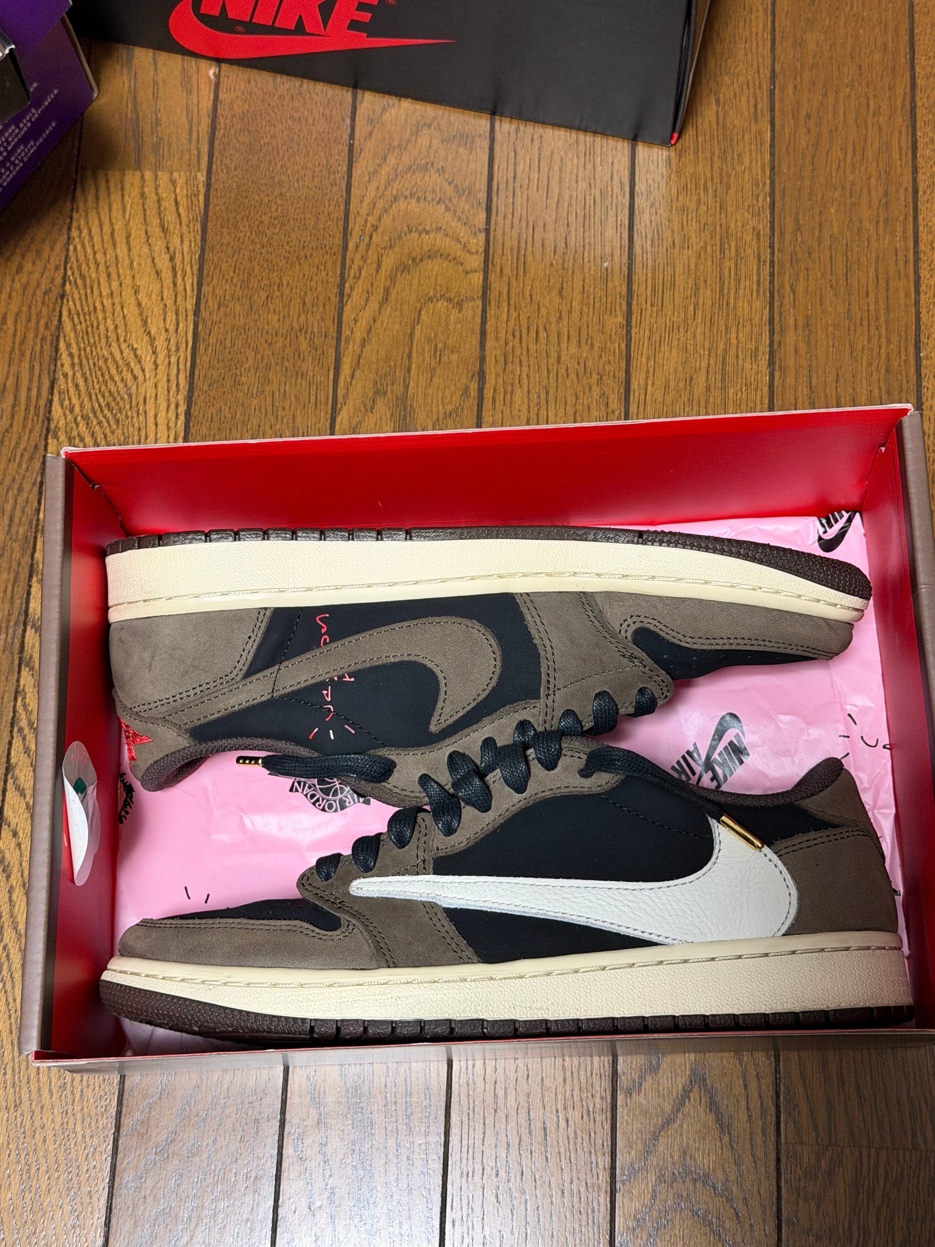 Travis Scott × Nike Air Jordan 1 Low OG SP-T  "Black/Dark Mocha"