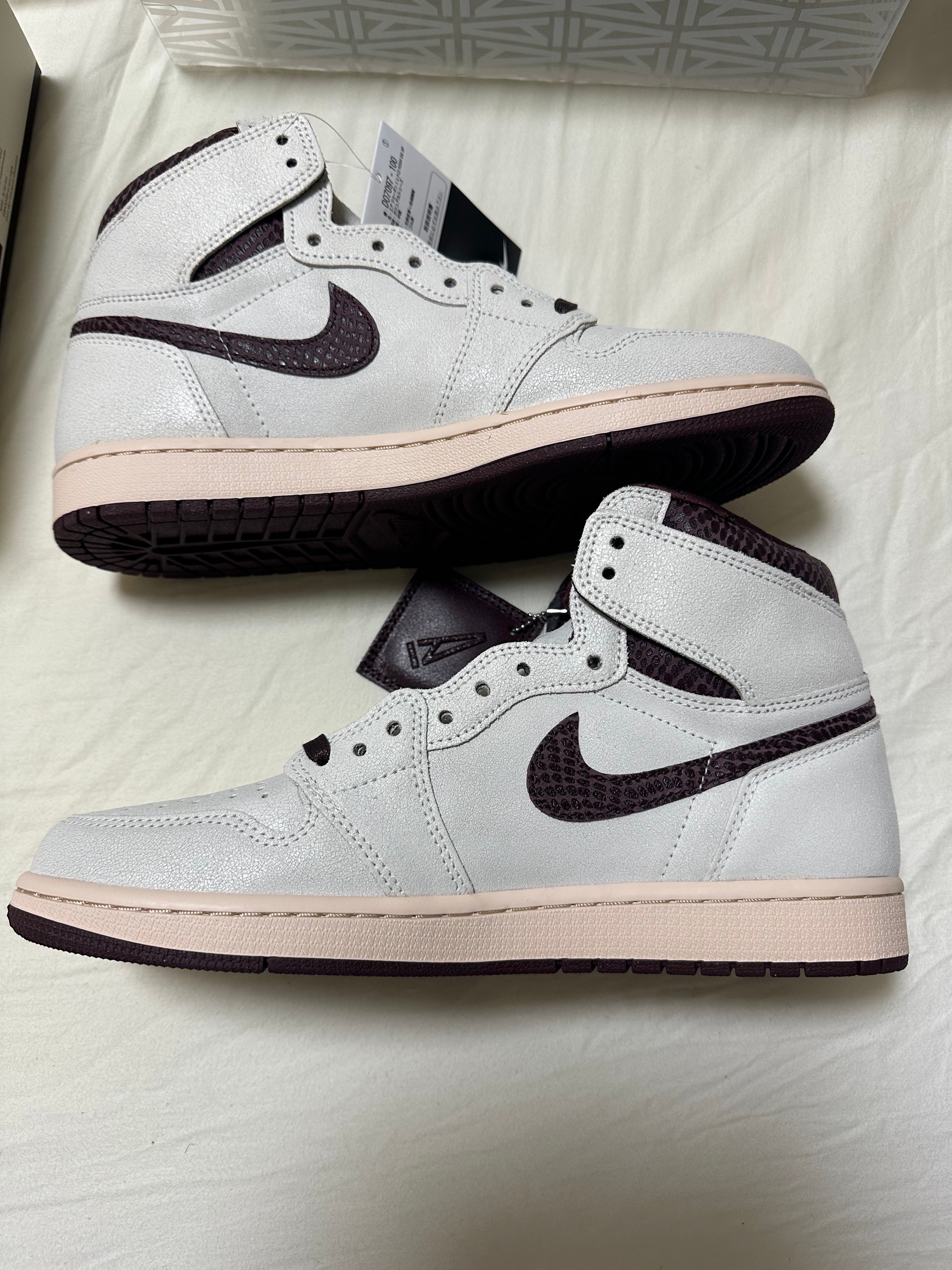 A Ma Maniere × Nike Air Jordan 1 Retro High OG "Sail and Burgundy"