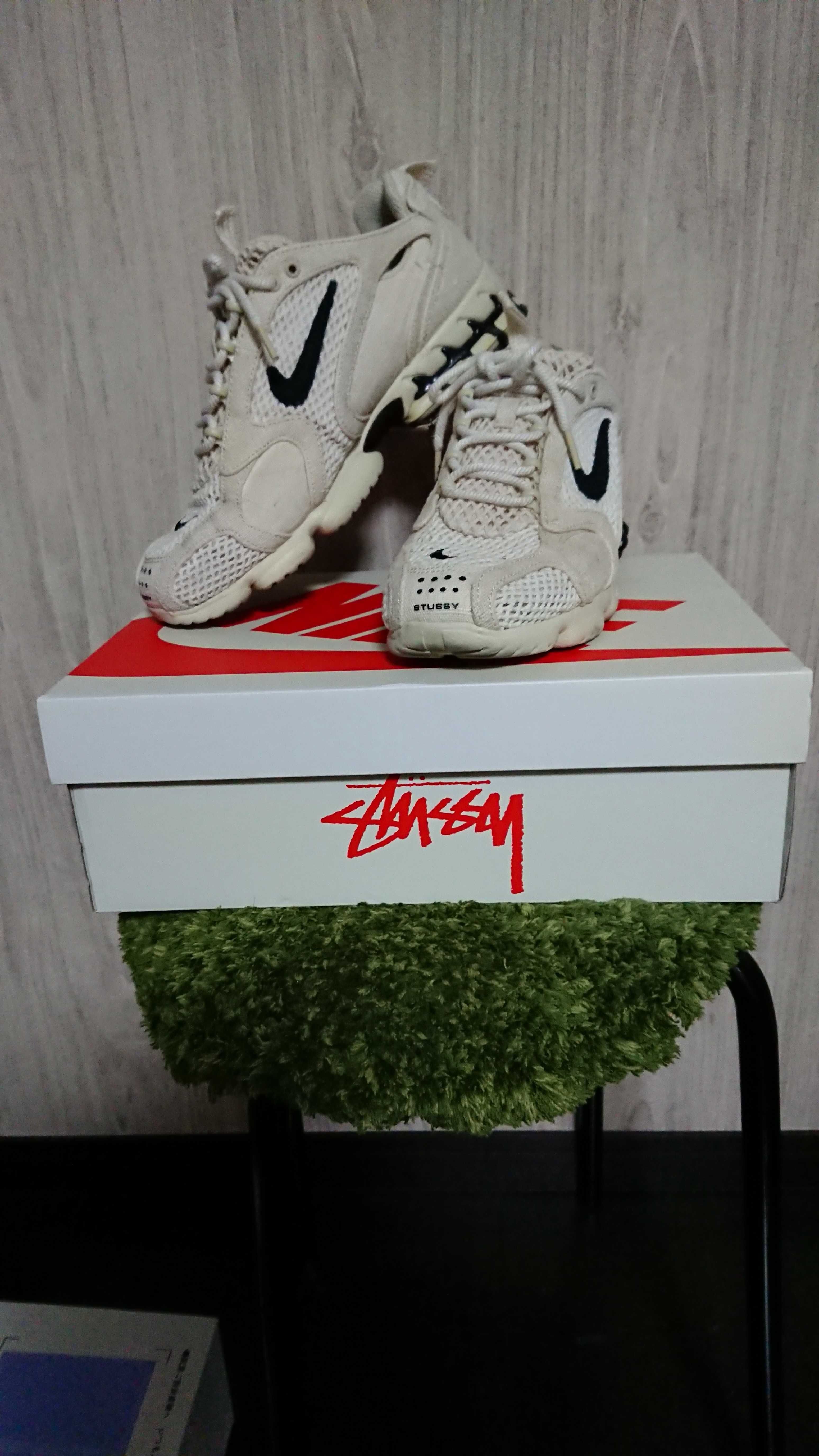 Stussy × Nike Air Zoom Spiridon CG 2 "Fossil/Black"