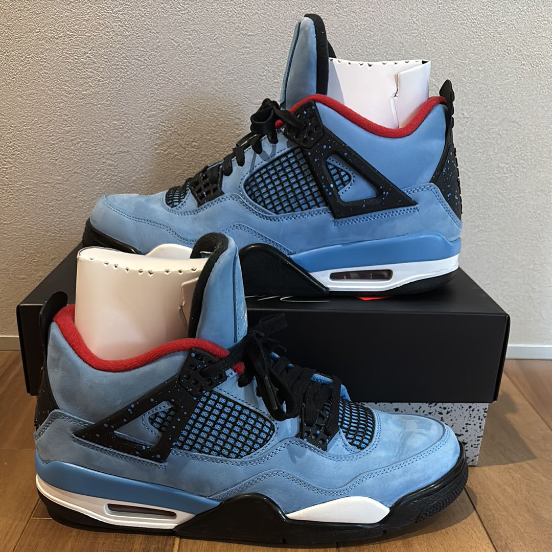Travis Scott × Nike Air Jordan 4 Retro Cactus Jack "University Blue"