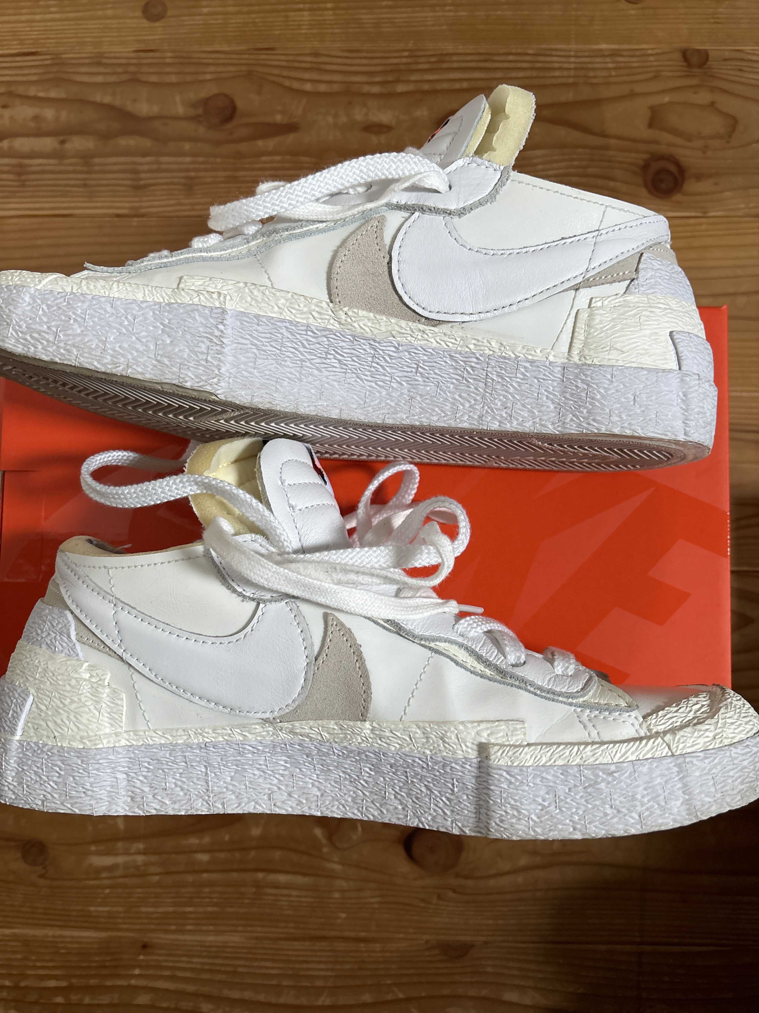 sacai × Nike Blazer Low "White Patent Leather"