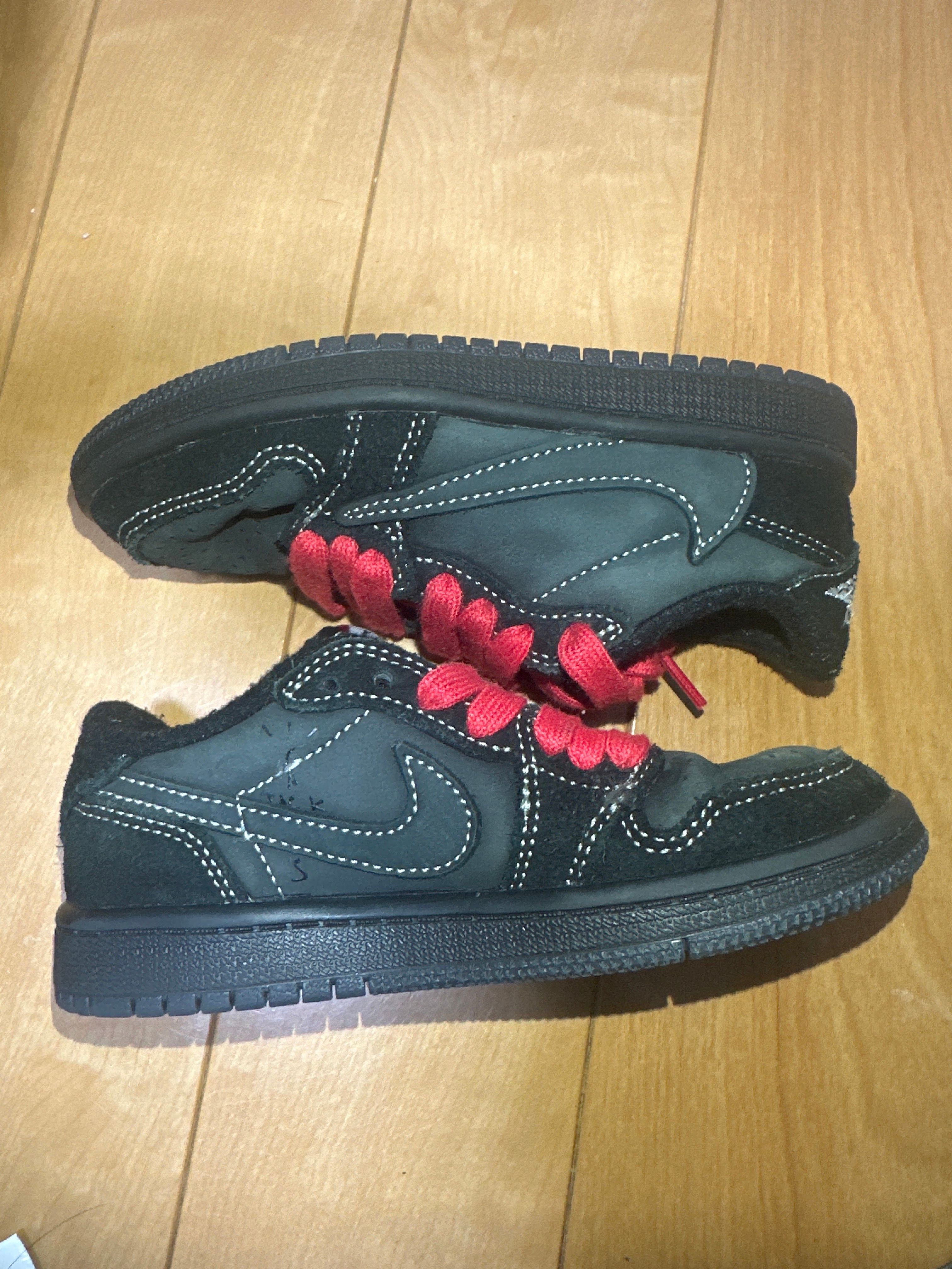 Travis Scott × Nike PS Air Jordan 1 Low OG SP "Black Phantom"