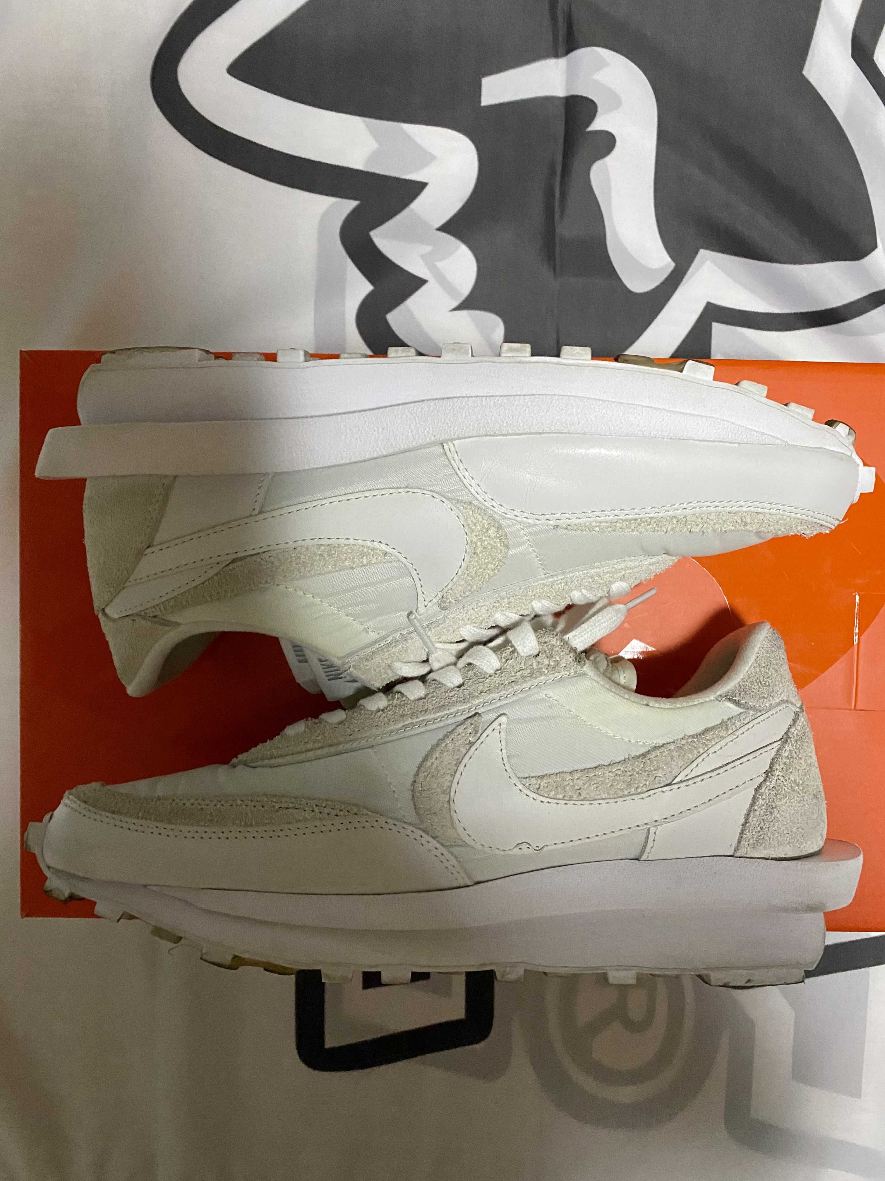 sacai × Nike LDV Waffle "Triple White"