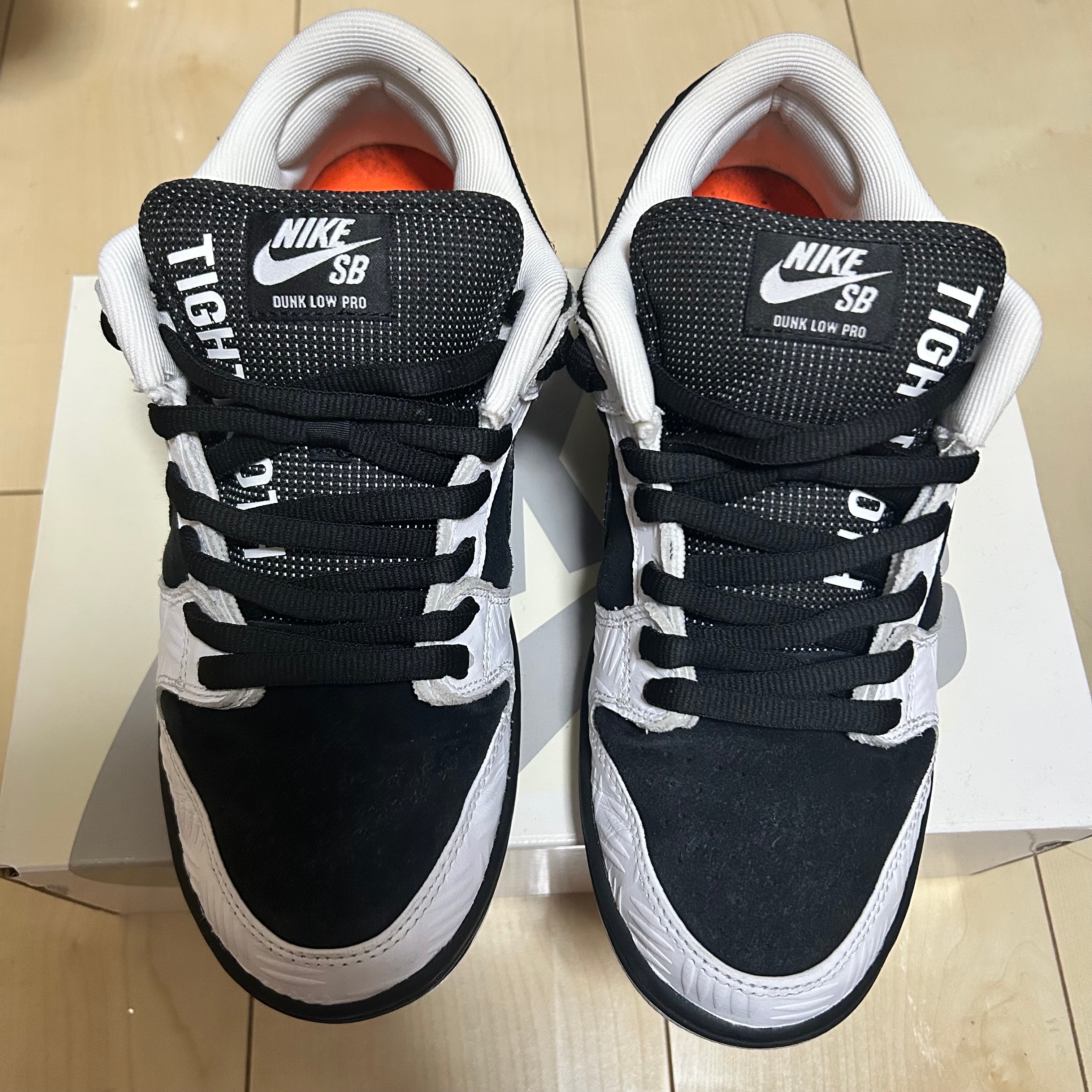 TIGHTBOOTH × Nike SB Dunk Low Pro QS "Black and White"
