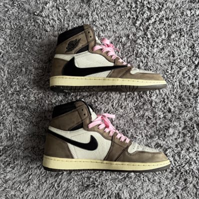 Travis Scott × Nike Air Jordan 1 Retro High OG TS SP "Sail/Dark Mocha"