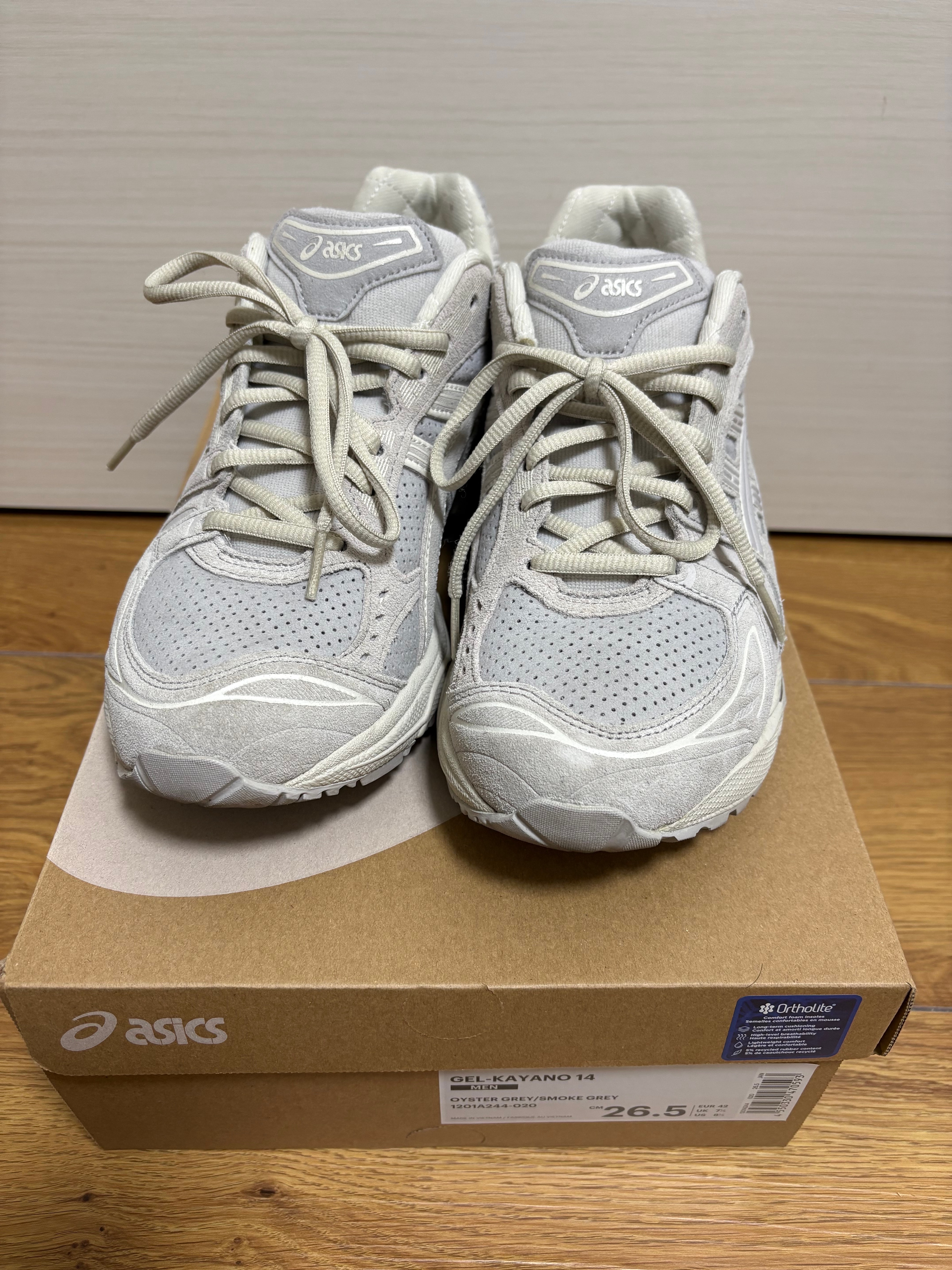 アシックス ゲルカヤノ14 "オイスターグレー/スモークグレー"